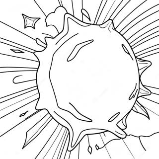 Colorful Meteor Coloring Page 67214-53885