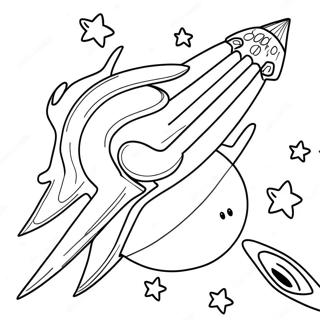 Colorful Meteor Coloring Page 67214-53887