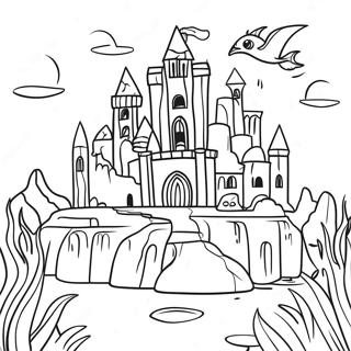 Mysterious Atlantis City Coloring Page 67234-53911