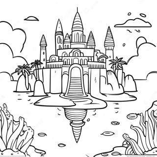 Mysterious Atlantis City Coloring Page 67234-53912