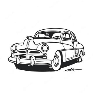 Hudson Hornet Classic Car Coloring Page 67243-53906