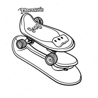 Skateboard Coloring Page 6726-5472