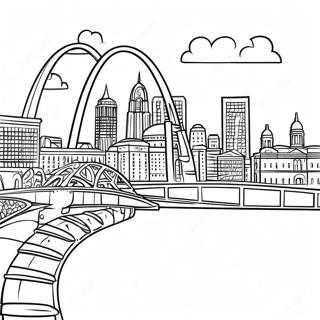 St Louis Skyline Coloring Page 67293-53952