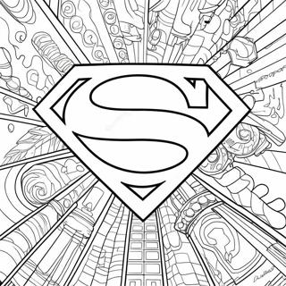 Superman Logos Coloring Pages