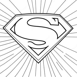 Classic Superman Logo Coloring Page 67304-53958