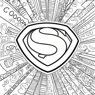 Classic Superman Logo Coloring Page 67304-53960