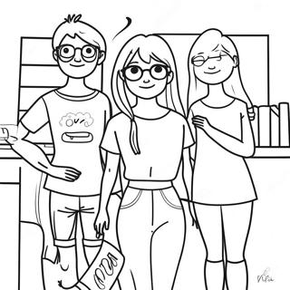 Daria Song With Friends Coloring Page 67314-53971