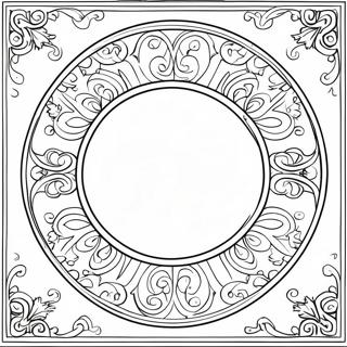 Decorative Mirror Coloring Page 67324-53977