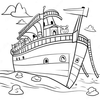 Colorful Noah S Ark Coloring Page 67334-53985