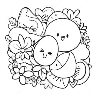 Aesthetic Stickers Coloring Page 67343-53990