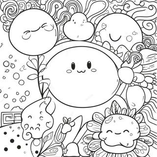 Aesthetic Stickers Coloring Page 67343-53991