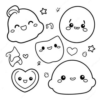 Cute Aesthetic Stickers Coloring Page 67344-53994