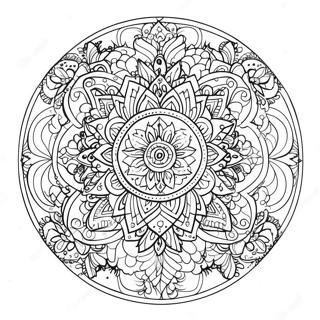 Relaxing 420 Mandala Coloring Page 67354-54005