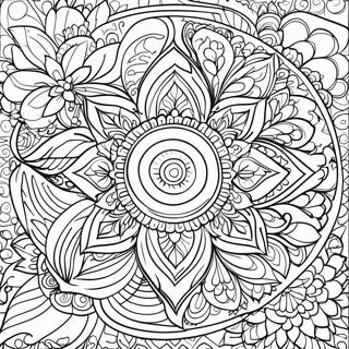 Relaxing 420 Mandala Coloring Page 67354-54007