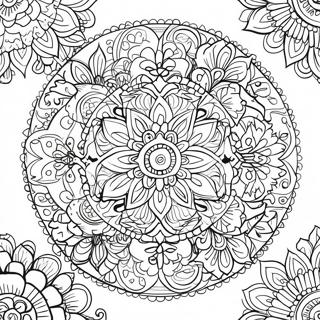 Relaxing 420 Mandala Coloring Page 67354-54008