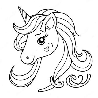 Unicorn Princess Coloring Page 6736-5477