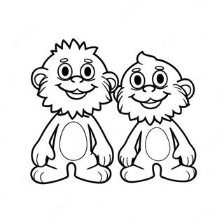 Thing 1 And Thing 2 Coloring Pages