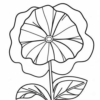 Morning Glory Flower Coloring Page 67393-54029