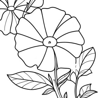 Morning Glory Flower Coloring Page 67393-54031