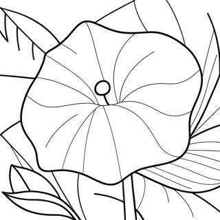 Morning Glory Flower Coloring Page 67393-54032