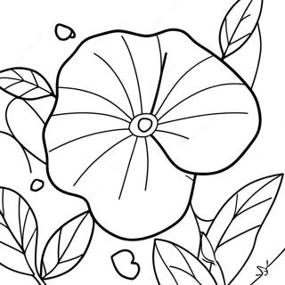 Vibrant Morning Glory Coloring Page 67394-54033