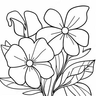 Vibrant Morning Glory Coloring Page 67394-54034