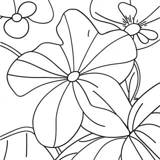 Vibrant Morning Glory Coloring Page 67394-54036