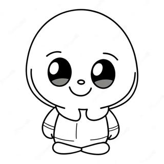 Cute Dust Sans Character Coloring Page 67424-54058