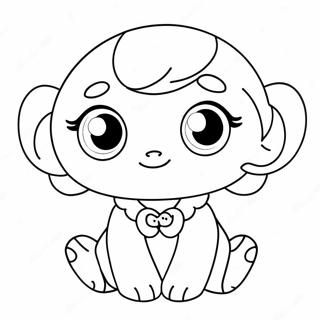 Cute Kawaii Chan With Big Eyes Coloring Page 67444-54074