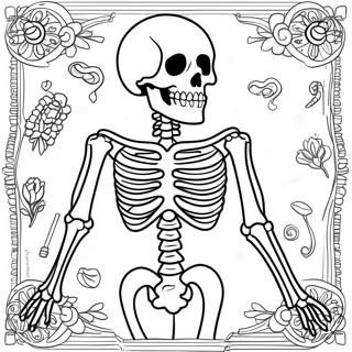 Label The Skeleton Coloring Pages