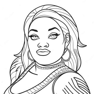 Megan Thee Stallion Coloring Page 67463-54081