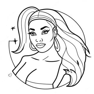 Megan Thee Stallion Coloring Page 67463-54082