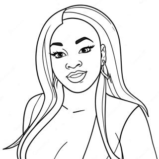 Megan Thee Stallion Coloring Page 67463-54083