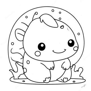 Cute Squishmallow Axolotl Coloring Page 6747-5489