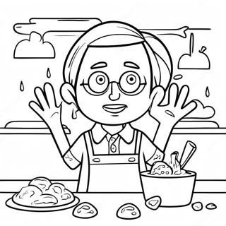 Flint Lockwood Inventing Crazy Food Coloring Page 67484-54106