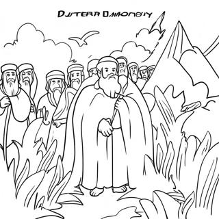 Colorful Deuteronomy Bible Verses Coloring Page 67494-54119