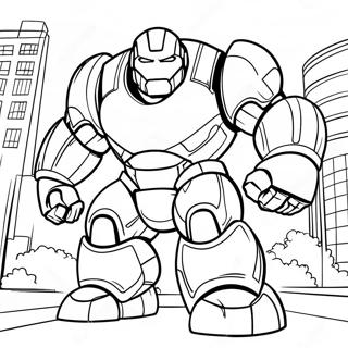 Hulkbuster In Action Coloring Page 67514-54128