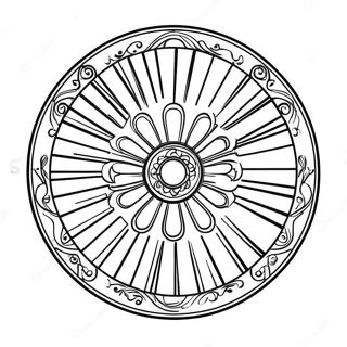 Colorful Wheel Coloring Page 67523-54138