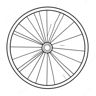 Spinning Bicycle Wheel Coloring Page 67524-54134