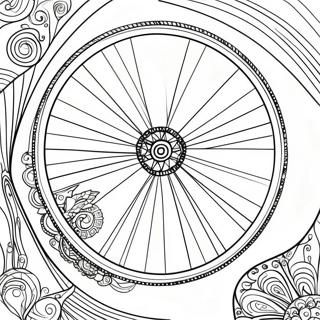 Spinning Bicycle Wheel Coloring Page 67524-54135