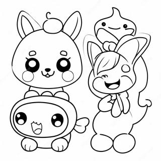 Cute Agere Characters Coloring Page 67544-54153