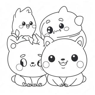 Cute Agere Characters Coloring Page 67544-54154