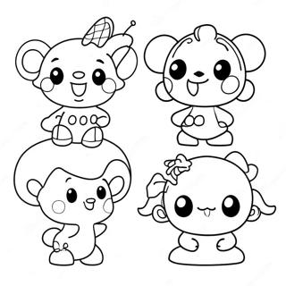 Cute Agere Characters Coloring Page 67544-54155