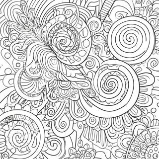 Galaxy Trippy Patterns Coloring Page 6756-5502