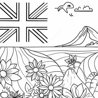 New Zealand Flag Coloring Page 67613-54207