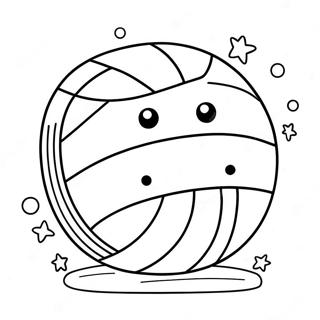 Cute Volleyball Quote Coloring Page 67623-54210