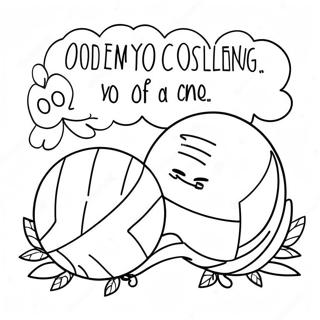 Cute Volleyball Quote Coloring Page 67623-54211