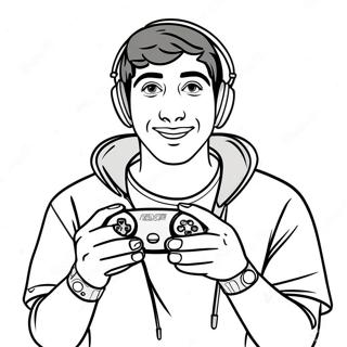 Faze Rug With A Gaming Controller Coloring Page 67634-54222