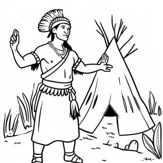 Wampanoag Coloring Pages