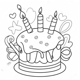 Happy Birthday Mom Coloring Page 6766-5513